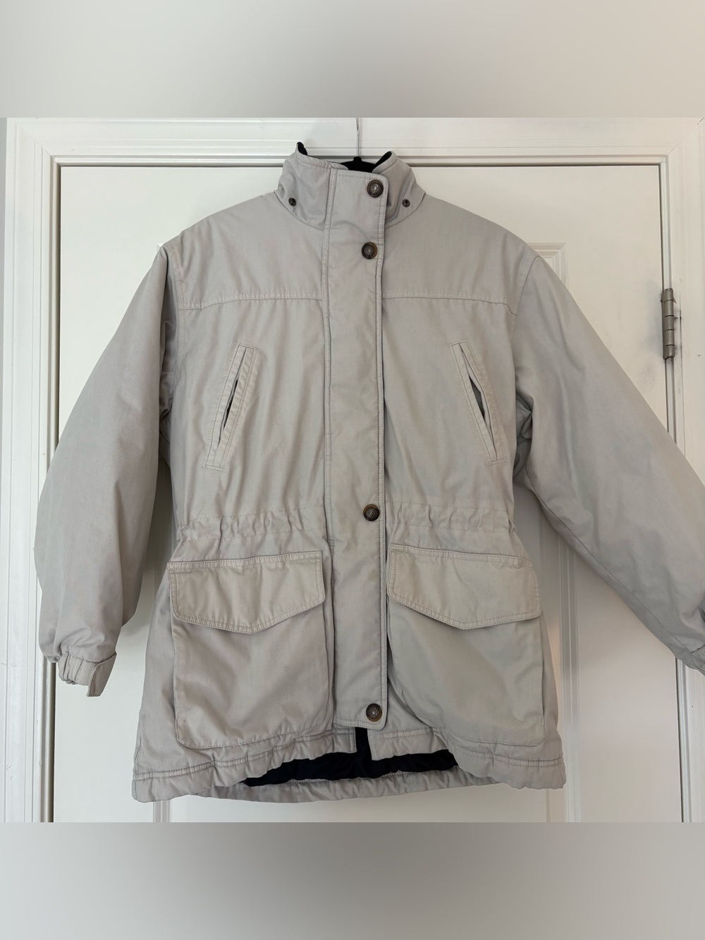 Pacific Trails Women’s Light Gray Oversized Parka Jacket